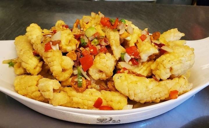 F6. Fried Squid with Spiced Salt 椒盐鲜鱿